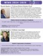 A flyer with details about the Women+ in Math and Statistics (WiMS) conference.